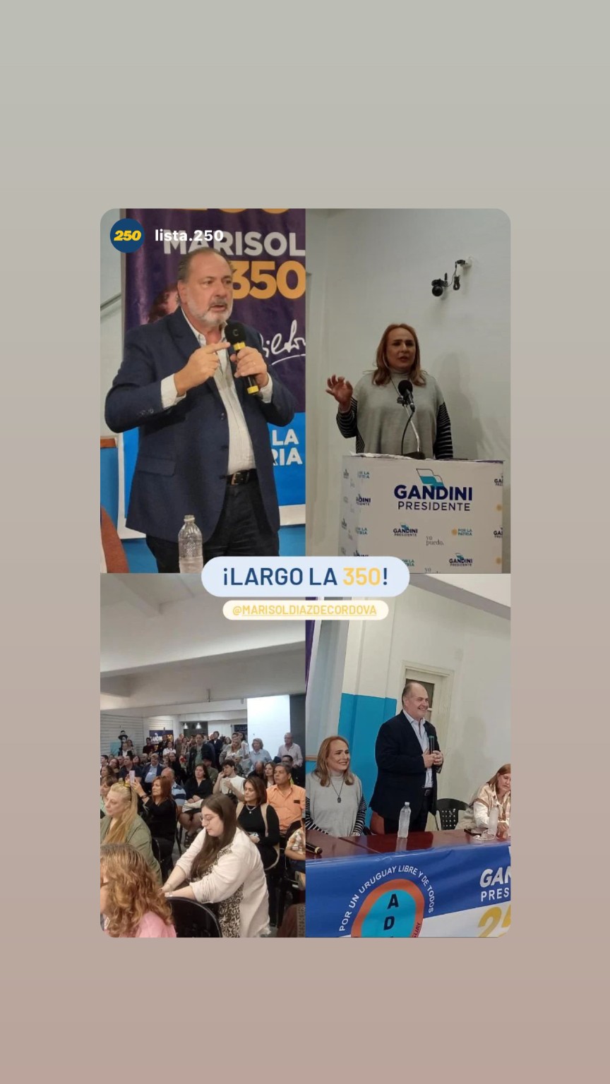 Presentación pública de la Lista 350 encabezada por Marisol Díaz de Cordova